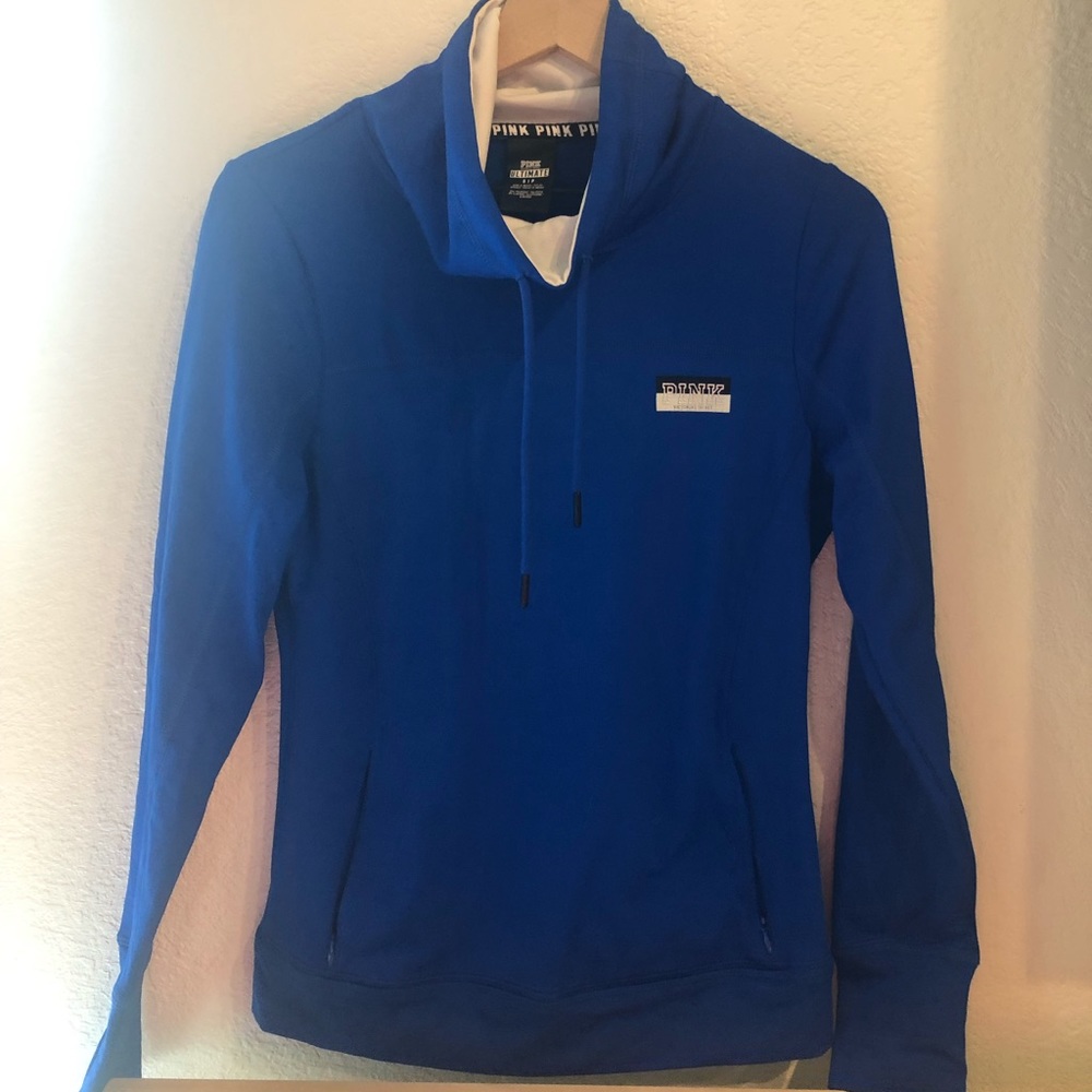 PINK athletic pullover - small - royal blue